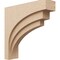 Ekena Millwork 7"W x 28"D x 28"H Thin Rockford Rough Cedar Woodgrain TimberThane Corbel, Primed Tan CORUR07X28X28ROCRCPR - alternate 1